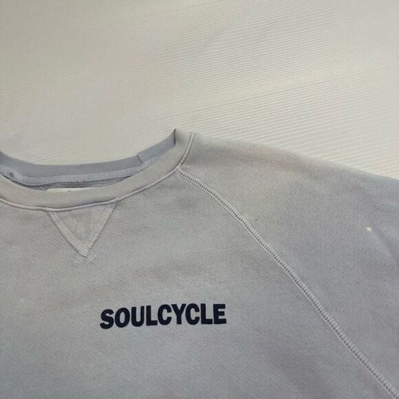 Soul Cycle Grey Blue Crewneck Sweatshirt Size Small - Picture 9 of 11